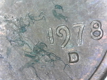 1978-D-Penny---Bad-Planchet,-Dirty-Die?-Looks-Like-Lint..